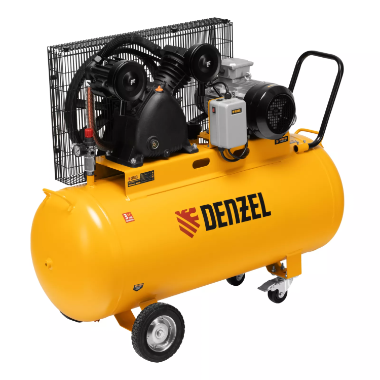 Компрессор воздушный рем. привод Denzel BCV 4000-T/200, 4,0 кВт, 200 литров, 690 л/мин купить в Ижевске
