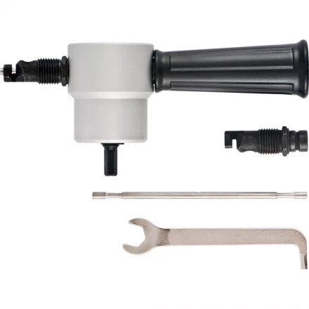 Насадка на дрель для резки листового металла до 1,8 мм металлический кейс СИБРТЕХ артикул 78303 купить в Ижевске