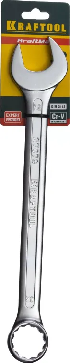 Ключ комбинированный KRAFTOOL EXPERT, Cr-V, DIN 3113 27079-32 купить в Ижевске