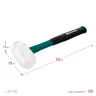 Киянка KRAFTOOL X-FORCE белая с фибергласовой рукояткой 2077-68 купить в Ижевске