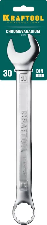 Ключ комбинированный KRAFTOOL, Cr-V, DIN 3113 27079-30 купить в Ижевске