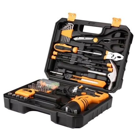 Дрель аккумуляторная DKCD12FU-Li DEKO + набор 104 инструмента для дома, 063-4104 купить в Ижевске