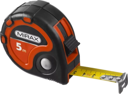 Рулетка MIRAX, 3 стопора, двухкомпонентный пластиковый корпус, 5мх25мм 34013-05-25 купить в Ижевске