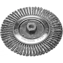 ЗУБР "ПРОФЕССИОНАЛ". Щетка дисковая для УШМ, плетеные пучки стальной проволоки 0,5мм, 175ммхМ14 35192-175_z02