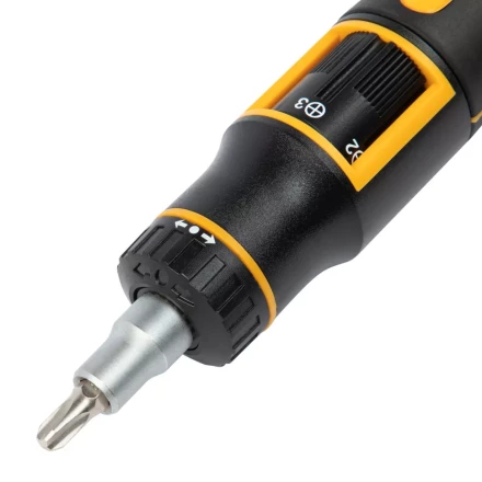 Отвертка реверсивная с револьверным механизмом Denzel 7711601, 11 шт, сталь S2 купить в Ижевске