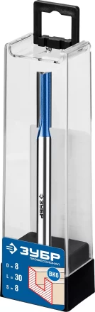 ЗУБР 8 x 30 мм, хвостовик 8 мм, фреза пазовая прямая с нижними подрезателями, Профессионал (28755-8-30) купить в Ижевске