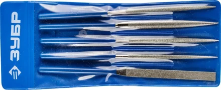 Набор ЗУБР &quot;ЭКСПЕРТ&quot; Надфили с алмазным напылением в пакете PVC, P 140, 160х80мм, 5 предметов 33386-160-H5 купить в Ижевске