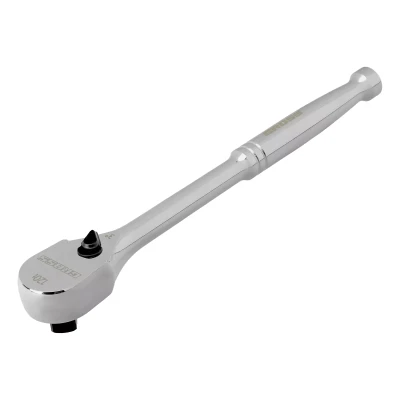Ключ-трещотка 1/2" Gross 14052, CrV, 120 зубьев, цельнометаллический, хром