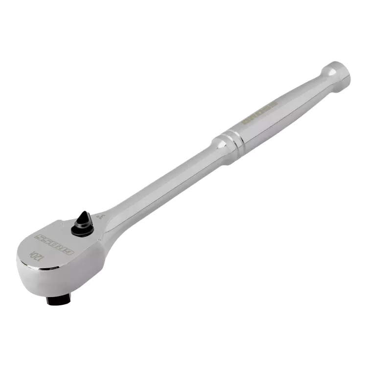 Ключ-трещотка 1/2" Gross 14052, CrV, 120 зубьев, цельнометаллический, хром купить в Ижевске