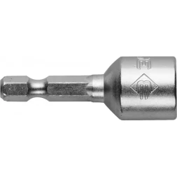 Биты ЗУБР &quot;МАСТЕР&quot; с торцовой головкой, магнитные, Cr-V, тип хвостовика E 1/4&quot;, 10х45мм, 2шт 26392-10-02