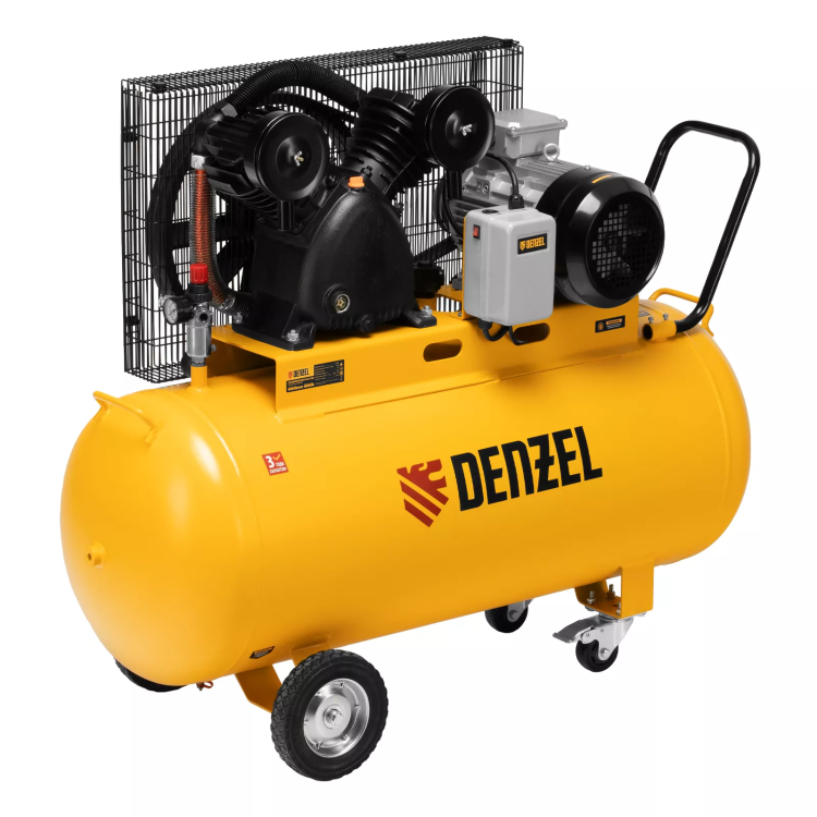 Компрессор воздушный рем. привод Denzel BCV 5500-T/200, 5,5 кВт, 200 литров, 850 л/мин купить в Ижевске