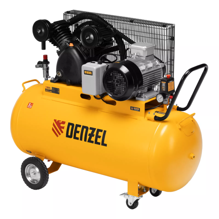 Компрессор воздушный рем. привод Denzel BCV 5500-T/200, 5,5 кВт, 200 литров, 850 л/мин купить в Ижевске