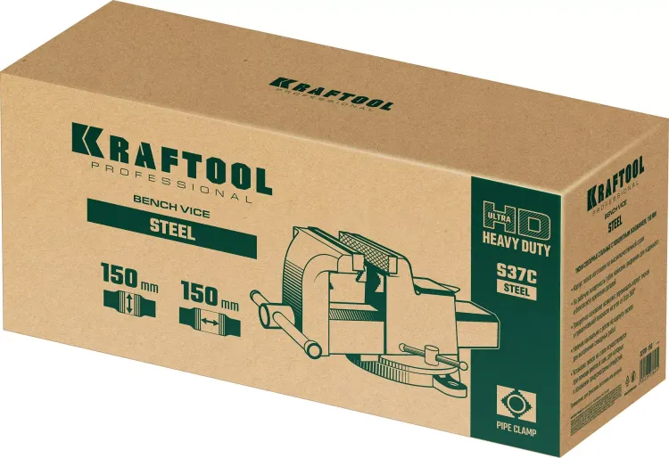 Тиски KRAFTOOL STEEL стальные 32701-150 купить в Ижевске