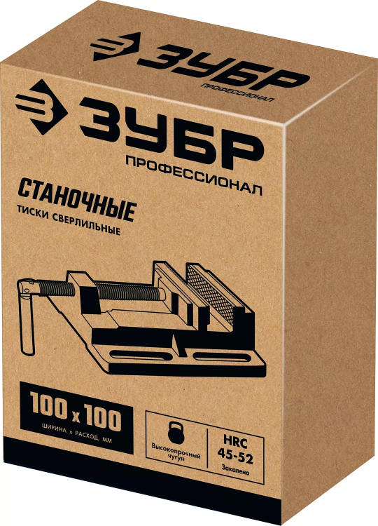 ЗУБР 100 мм, станочные сверлильные тиски, Профессионал (32721) купить в Ижевске