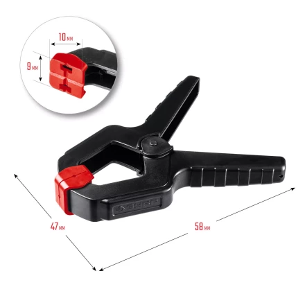 ЗУБР МЗ-40, 38 х 38 мм, пружинный зажим (32247-4) купить в Ижевске