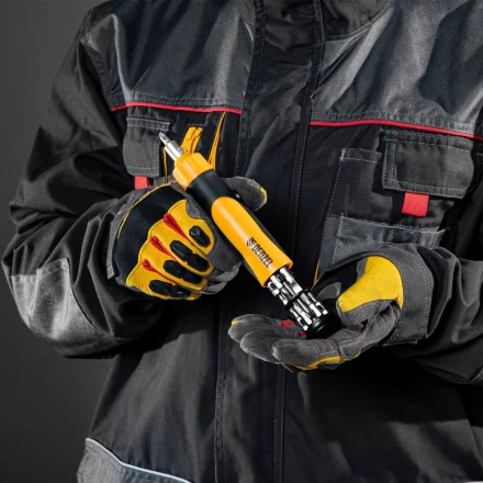 Отвертка реверсивная Denzel 7711611, механизм SmartPush 12 шт, S2 купить в Ижевске