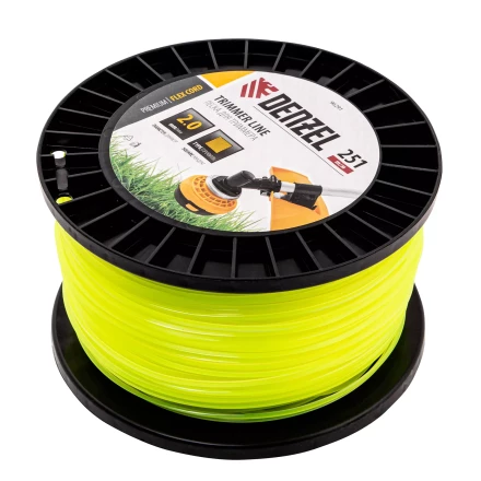 Леска для триммера квадрат, 2,0мм х 251м, на DIN катушке FLEX CORD// Denzel 96291 купить в Ижевске