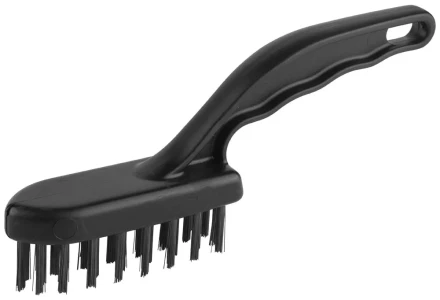 Щетка ЗУБР &quot;ЭКСПЕРТ&quot; проволочная стальная малая с пластмассовой ручкой, 4 ряда 35012-4_z01 купить в Ижевске