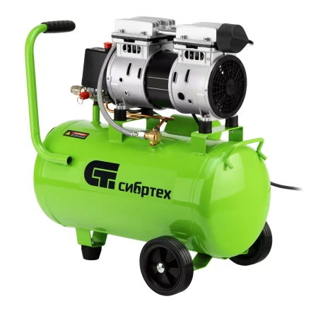 Компрессор безмаслянный малошумный Сибртех МБ 1100/24,1100 Вт, 24 л, 170 л/мин 58006 купить в Ижевске