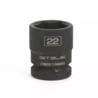 Головка ударная шестигранная 22 мм 1/2" CrMo  Stels 13926