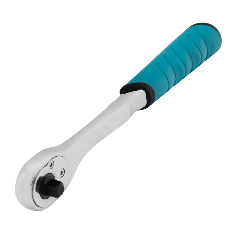 Ключ-трещотка 1/4" Gross 14053, CrV, 90 зубьев, усиленный, хром купить в Ижевске
