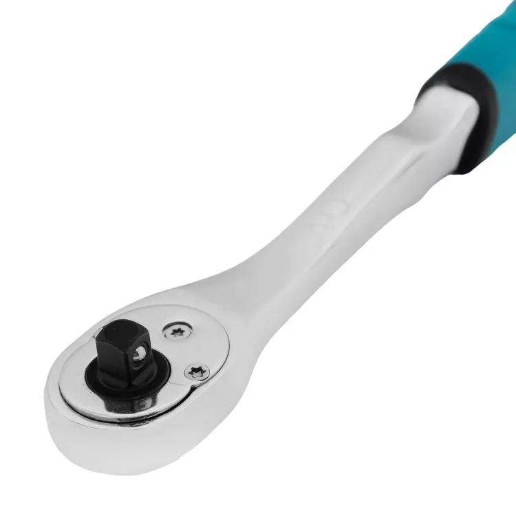 Ключ-трещотка 1/4" Gross 14053, CrV, 90 зубьев, усиленный, хром купить в Ижевске
