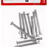 Винт DIN 965, M4 x 40 мм, 10 шт, кл. пр. 4.8, оцинкованный, ЗУБР 303116-04-040 купить в Ижевске