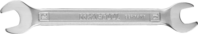 Ключи гаечные рожковые KRAFTOOL, Cr-V, DIN 3110 27033-14-15 купить в Ижевске