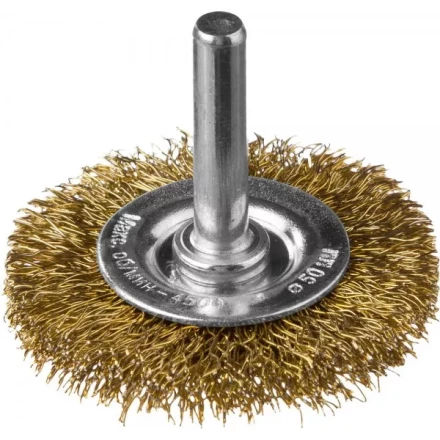 DEXX. Щетка дисковая для дрели, витая стальная латунированная проволока 0,3мм, 50мм 35110-050 купить в Ижевске