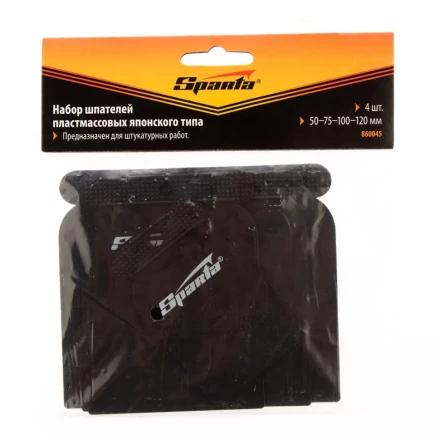Набор шпателей японских пластмассовых 50-75-100-120 мм 4 шт  SPARTA 860045 купить в Ижевске
