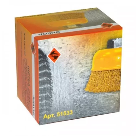 Щетка для УШМ М14/100 мм чашечная сталь прямая 51533 купить в Ижевске