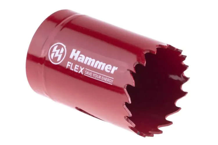 Коронка биметаллическая HAMMER Ф35х38мм 5/8" BiMETALL (224-007) купить в Ижевске