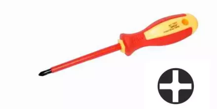 Отвертка диэл.крестовая PH№1х100мм,1000В,1/10/120 19696 купить в Ижевске