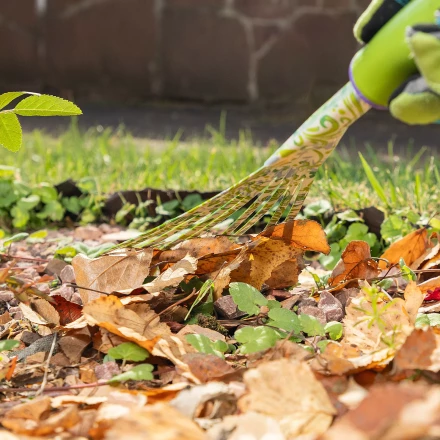 Грабли веерные 9 - зубые Palisad, 130 х 415 мм, стальные, пластиковая рукоятка, Flower Green, 620425 купить в Ижевске