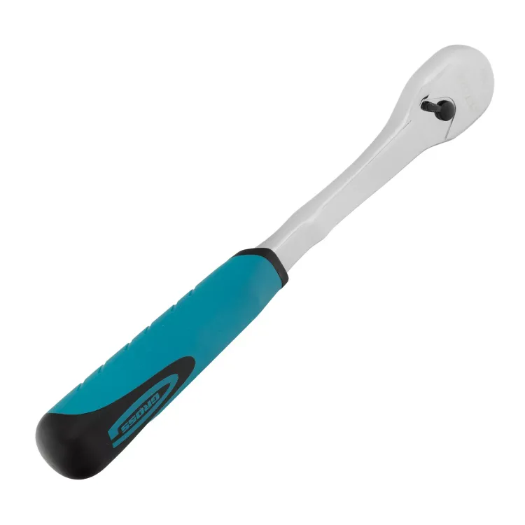 Ключ-трещотка 3/8" Gross 14054, CrV, 90 зубьев, усиленный, хром купить в Ижевске