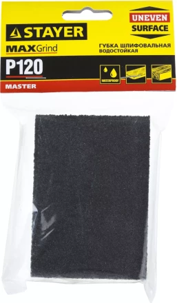 Губка шлифовальная STAYER "MASTER" четырехсторонняя, зерно - оксид алюминия, Р120; 100 x 68 x 26 мм. 3560-1_z01 купить в Ижевске