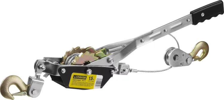 Лебедка STAYER "MAXPull" рычажная, тросовая, 1,5т/2,4м 880240 купить в Ижевске