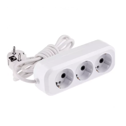 Удлинитель бытовой серия УХз-10-302 с заземлением 2 м 3 розетки 10 A Denzel 95965 купить в Ижевске