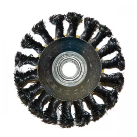 Щетка для УШМ М14/100 мм выгнутая сталь витая 51571 купить в Ижевске