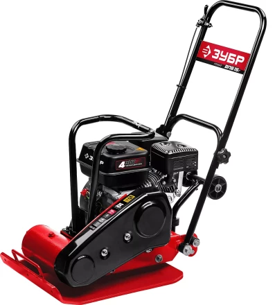 ЗУБР 15 кН, 80 кг, бензиновая виброплита (ВПБ-15 Г) купить в Ижевске