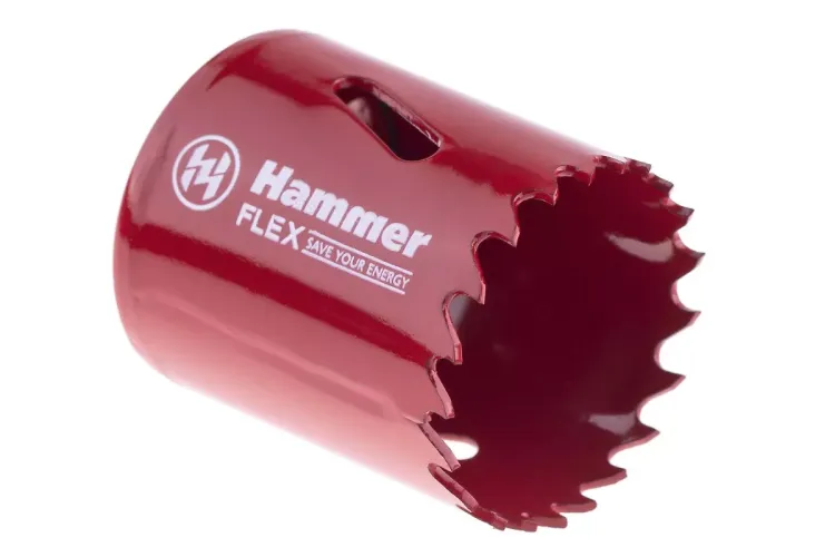 Коронка биметаллическая HAMMER Ф38х38мм 5/8" BiMETALL (224-008) купить в Ижевске