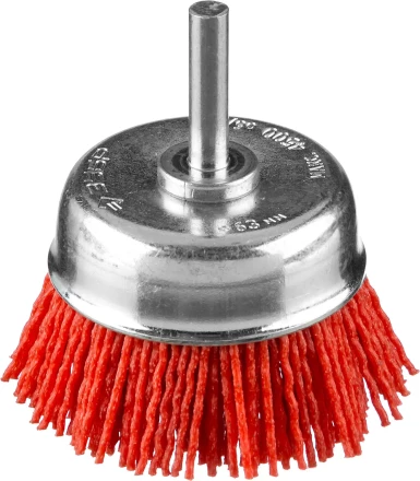 ЗУБР &quot;ПРОФЕССИОНАЛ&quot;. Щетка чашечная для дрели, нейлоновая проволока с абразивным покрытием, 63мм 35165-063_z02 купить в Ижевске