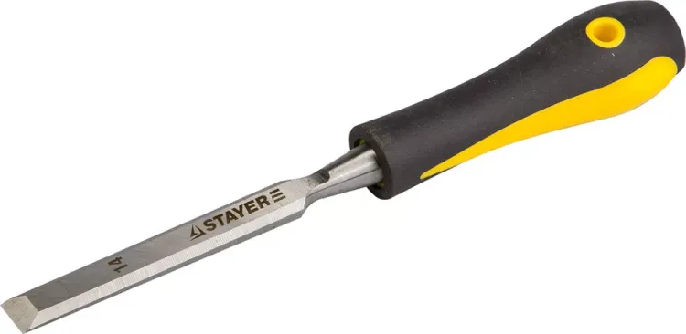 Стамеска с двухкомпонентной ручкой, 14мм, STAYER Profi 18205-14 купить в Ижевске