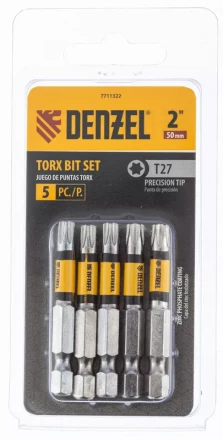 Бита T27x50, 5 шт. Denzel 7711322 купить в Ижевске