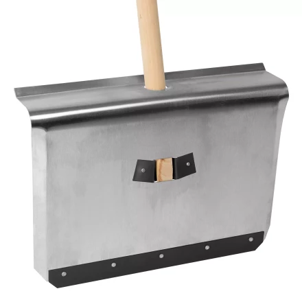 Лопата для уборки снега тротуарная Сибртех 61658, алюминиевая,500х400х1420мм, деревянный черенок, Россия купить в Ижевске