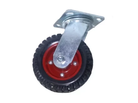 Колесо большегрузное поворотное PS 200 200 мм резина с протектором (N) 1045347 купить в Ижевске