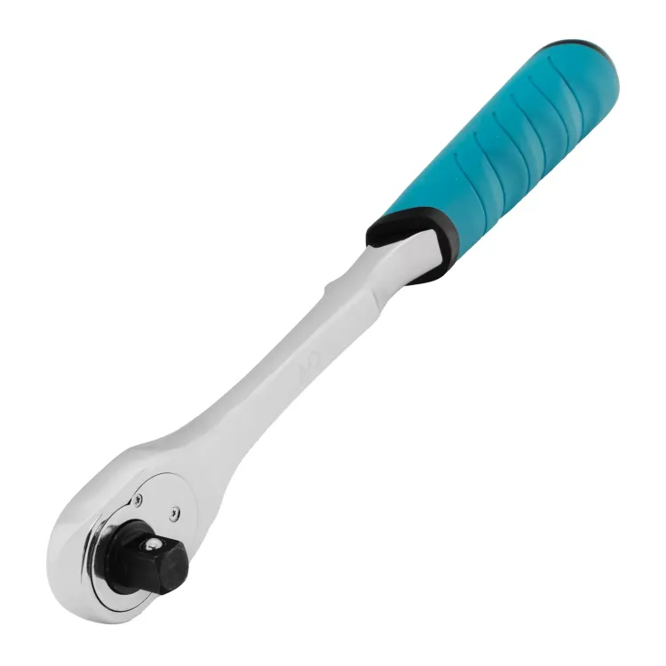 Ключ-трещотка 1/2" Gross 14055, CrV, 90 зубьев, усиленный, хром купить в Ижевске