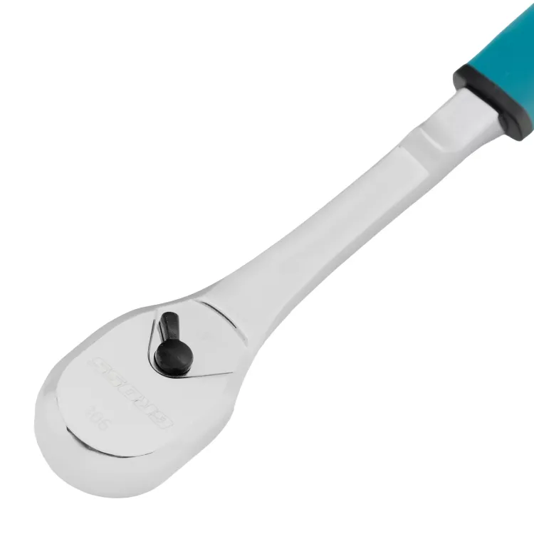 Ключ-трещотка 1/2" Gross 14055, CrV, 90 зубьев, усиленный, хром купить в Ижевске