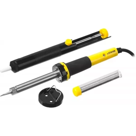 Набор STAYER &quot;PROFI&quot; для паяльных работ, 55300 +шприц + подставка + припой, 40 Вт 55316-40-H4 купить в Ижевске