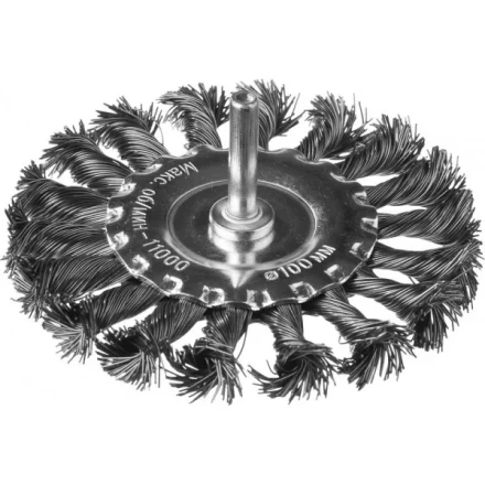 DEXX. Щетка дисковая для дрели, жгутированная стальная проволока 0,5мм, 100мм 35108-100 купить в Ижевске
